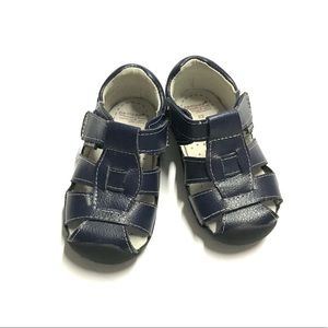 Navy Blue Toddler Dress Sandals